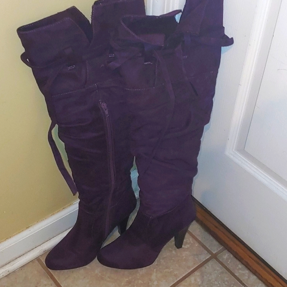 Tall high heel boots
